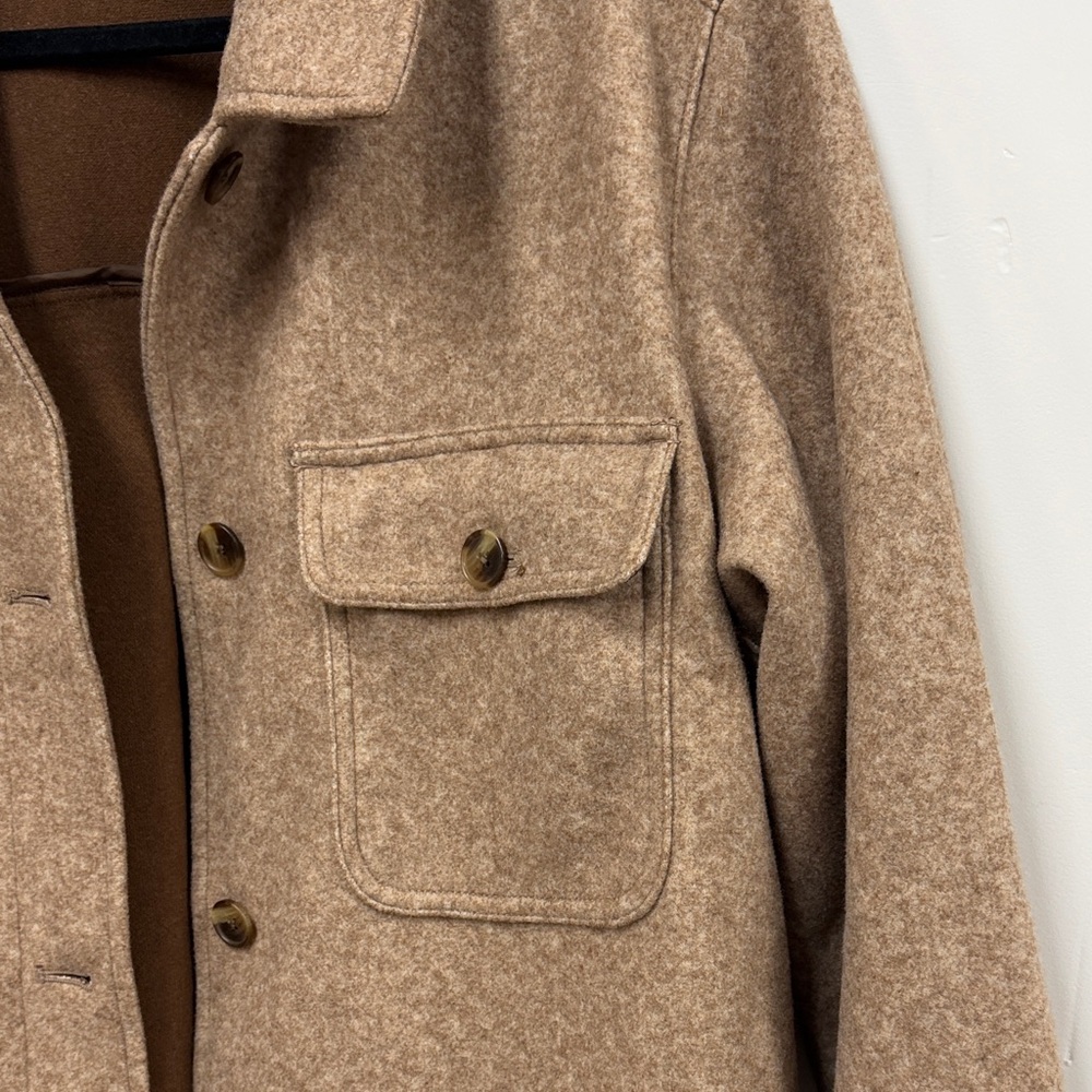 Old Navy Camel Beige Shackey Oversized Size XL tall - Picture 5 of 8